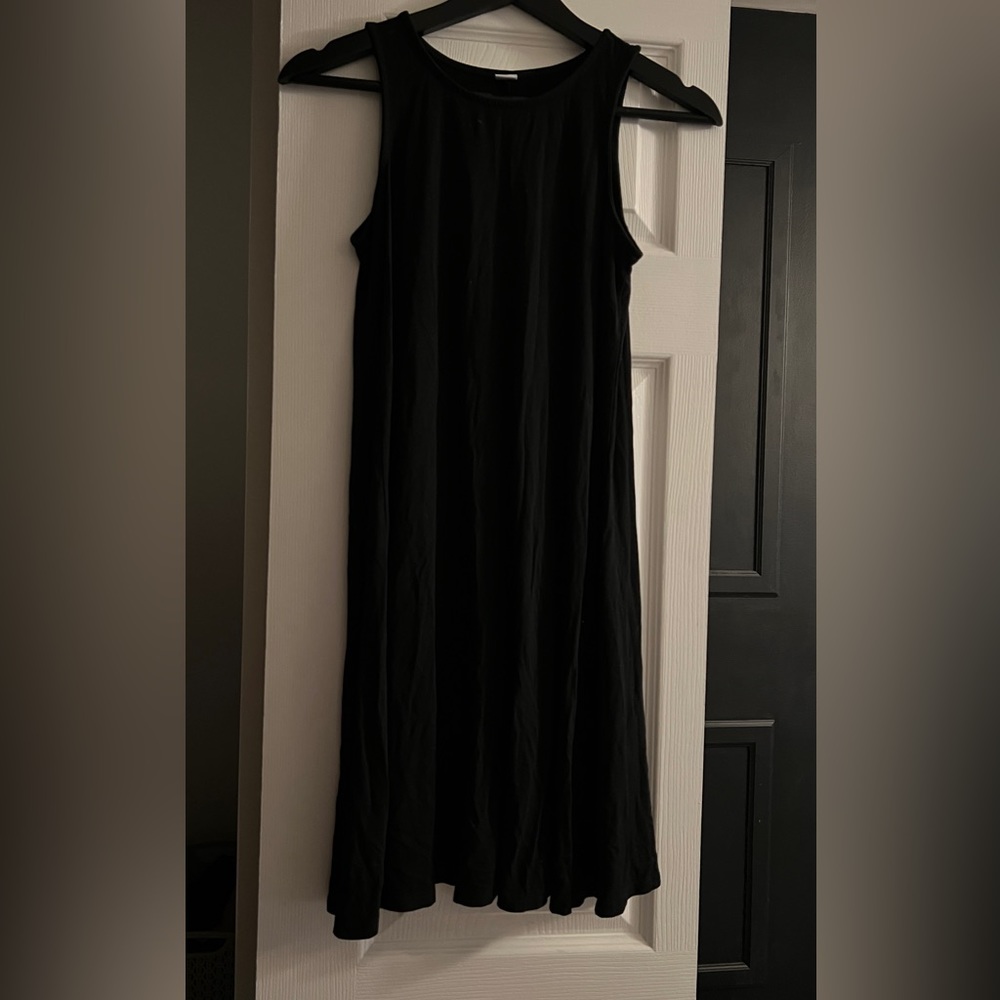 black mini dress